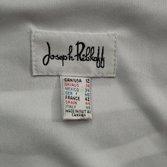 Joseph Ribkoff Floral Zebra Print Wrap Dress Bold Tropical V-Neck 3/4 Sleeve - Picture 8 of 9